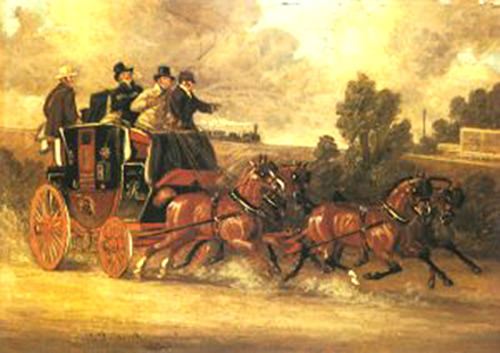 James Pollard Springing Them Up To Meet The Train 1843